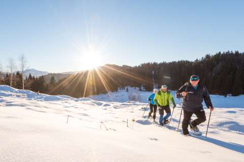 Snowshoe hiking