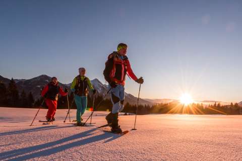 Snowshoe hiking